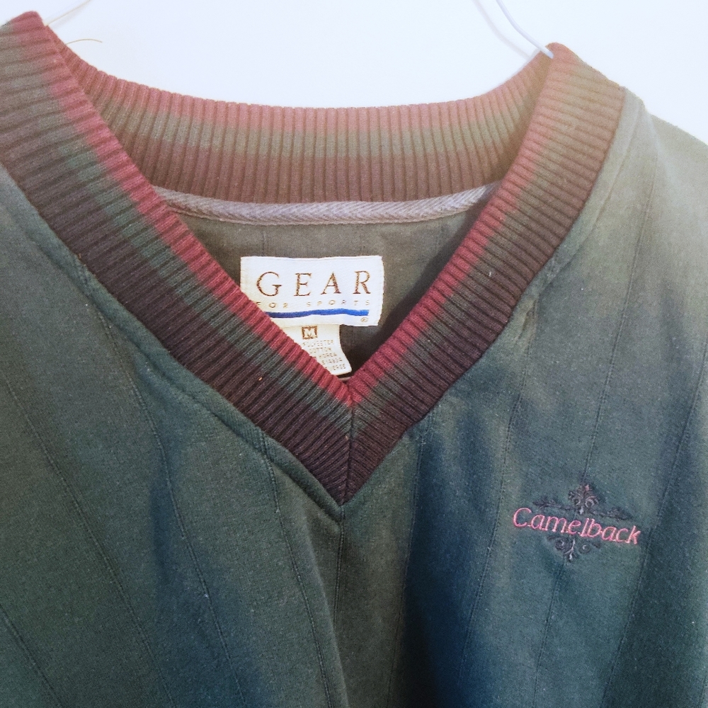 ๐ป SOLD๐ฆ VINTAGE Varsity V Neck Oversized Sweater - Picture 3 of 8